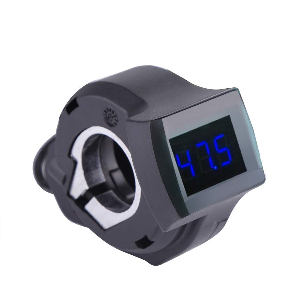 Electric Scooter Thumb Throttle with LED Voltage Display - Handlebar Mounted Battery Voltmeter for E-Bike, Power Scooter & Mobility Scooter - Perfect for Commuting, Off-Road Adventures & Urban Travel
