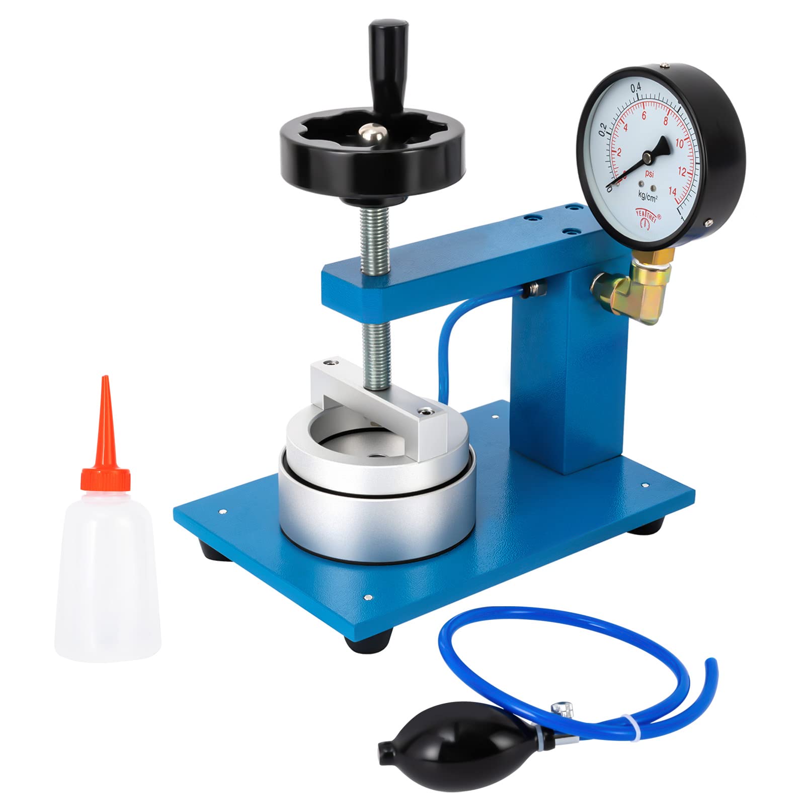 Hydrostatic Waterproof Testing Machine for Textile Fabric - Pressure Tester with Pointer Display - Water Resistance Tester for Plastic Bags, Garments, Tents & Raincoats - Ideal for Quality Control in Manufacturing & Outdoor Gear Testing