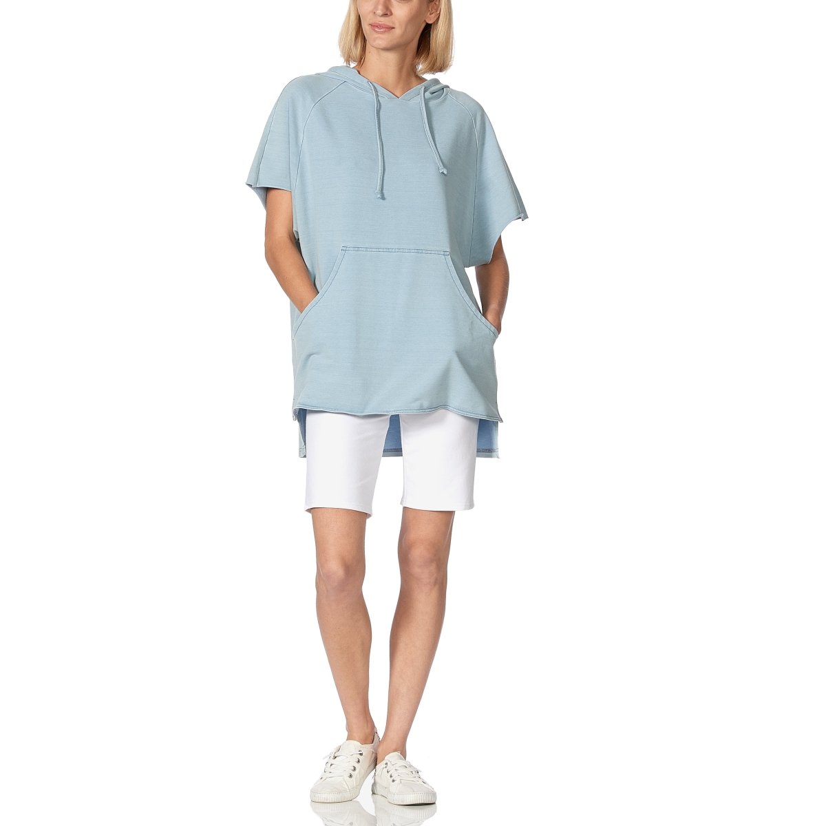 Women's HUE The Perfect Sleeveless Hoodie - Lightweight Summer Pullover for Gym, Yoga & Casual Wear
