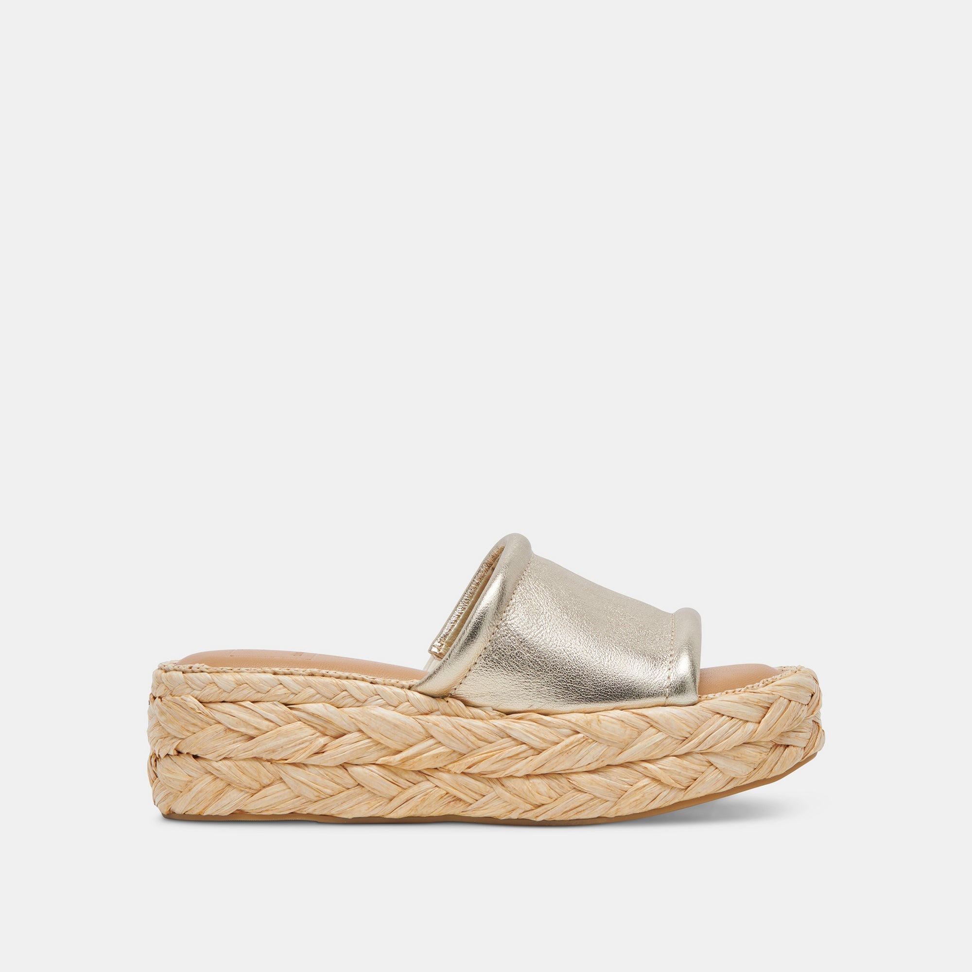 CHAVI Women's Light Gold Metallic Leather Sandals – Comfortable & Stylish for Summer, Beach, and Casual Outings