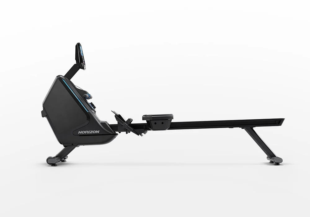 Horizon Fitness Oxford 6 Rowing Machine for Home Gym - Quiet Magnetic Resistance Rower with LCD Display for Full Body Workout | Perfect for Cardio Training & Weight Loss