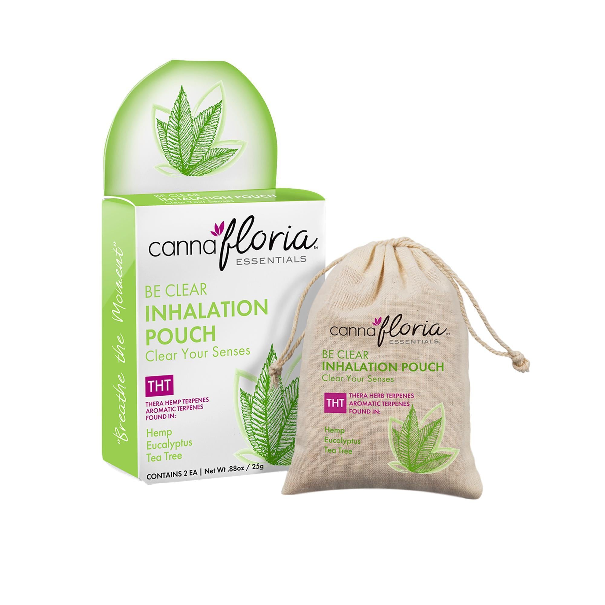 Cannafloria Inhalation Pouches - 2 Pack | Herbal Relaxation & Stress Relief | Perfect for Travel, Work, and On-the-Go Use