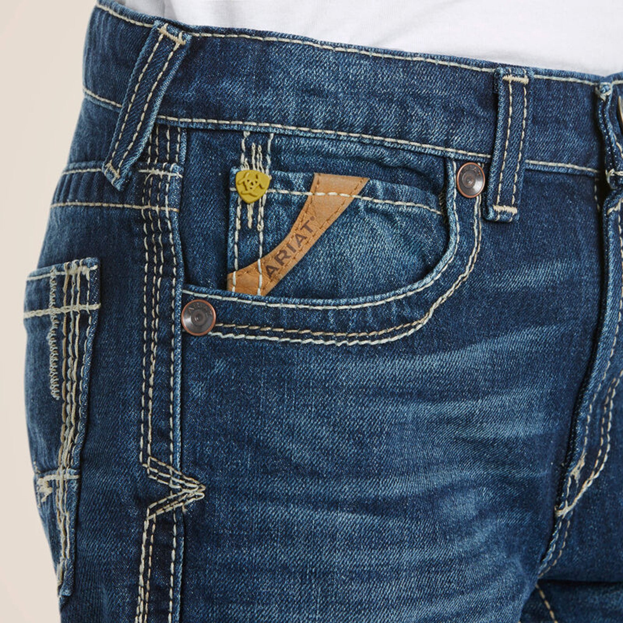 Ariat B5 Kids Slim Boundary Jeans - Durable Denim Pants for Boys & Girls - Perfect for School, Play & Outdoor Activities