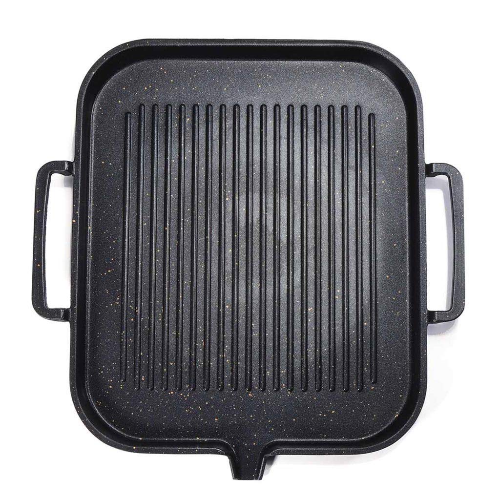 XWWDP Non-Stick Aluminum BBQ Grill Pan - Induction Compatible, Durable Cookware for 2-4 People - Perfect for Outdoor Camping, Picnics & Backyard Barbecues