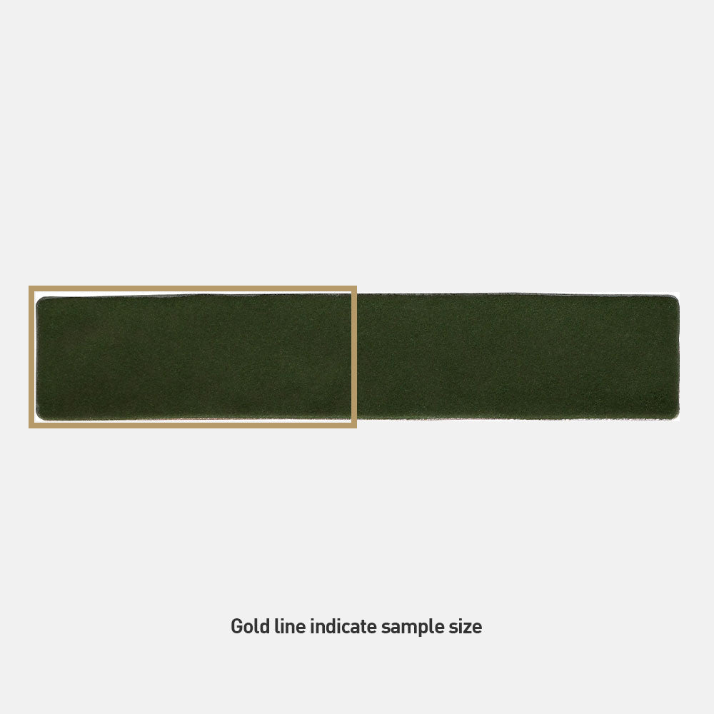 Premium Mykonos Avocado Green 50X250mm Matte Ceramic Subway Tile - Perfect for Kitchen Backsplash, Bathroom Walls & Modern Interior Design