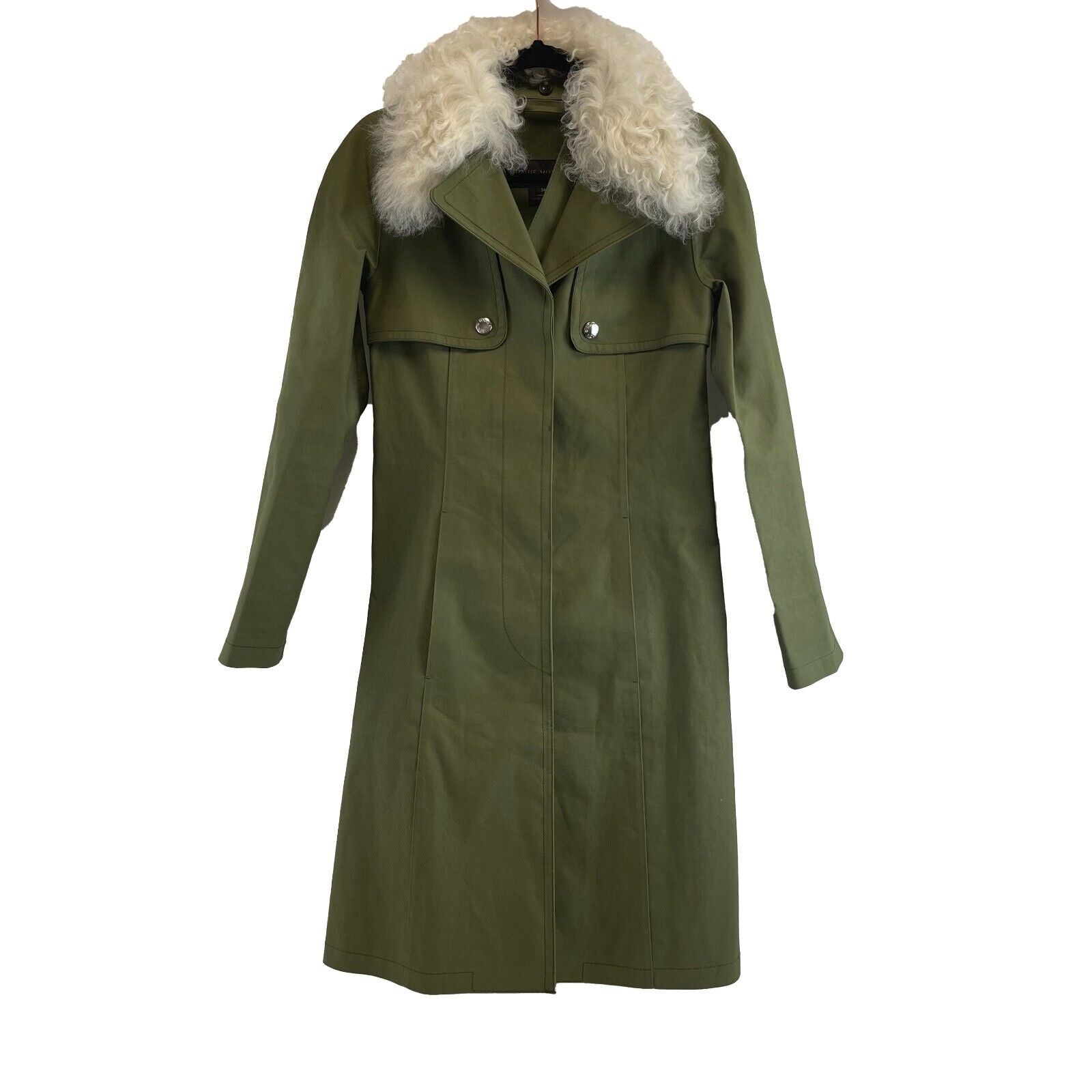 Louis Vuitton Nicolas Ghesquière Belted Army Green Drill Coat - Size US 2 (34) | Luxury Trench Coat for Women, Office Wear & Fall Fashion Outerwear
