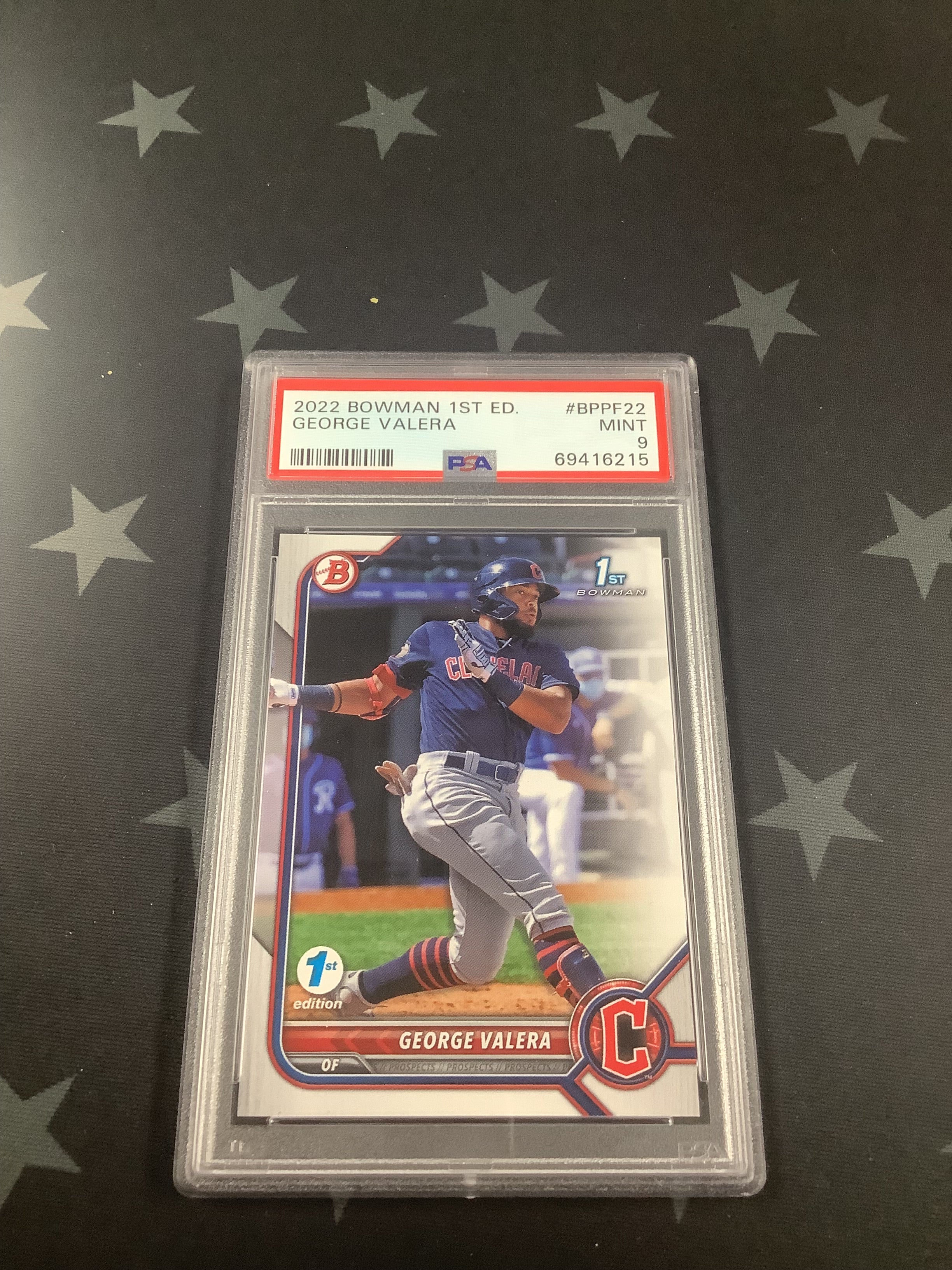 2022 Bowman 1st Edition George Valera Baseball Card PSA 9 Mint - Perfect for Collectors, Investors & Sports Memorabilia Enthusiasts
