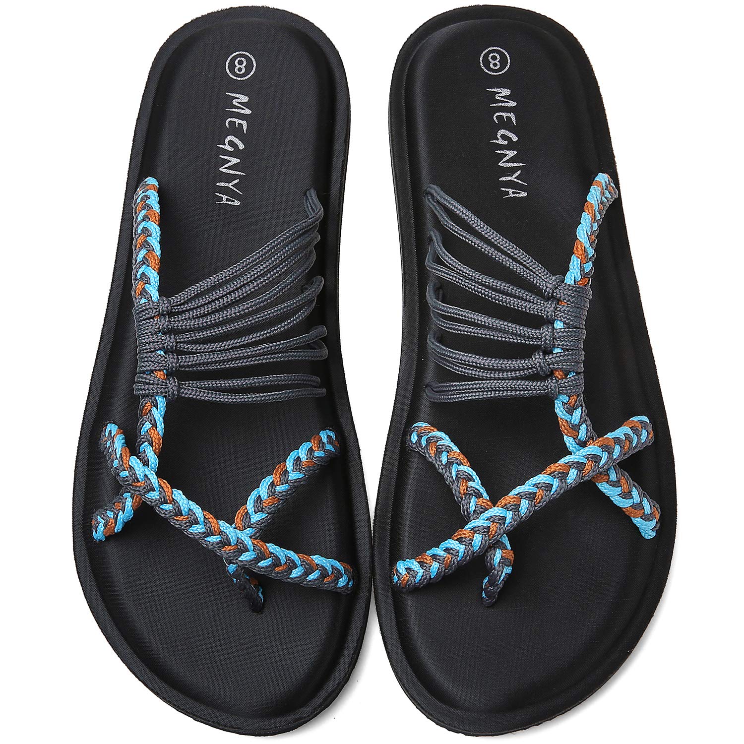 **MEGNYA Women's Yoga Mat Flip Flops – Comfortable Foam Walking Sandals, Lightweight & Flexible Slippers for Beach, Poolside, Travel, and Outdoor Activities – Perfect for Yoga, Relaxation, and Summer Vacations**