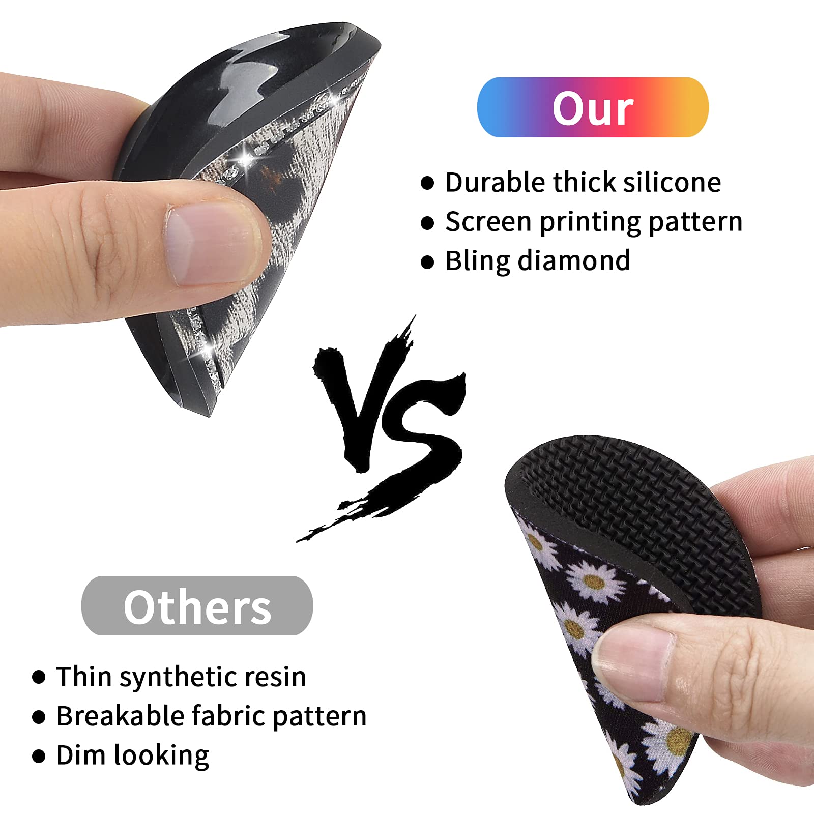 Universal Car Cup Holder Coasters - Bling Diamond Leopard Design, 4-Pack Silicone Drink Coasters for Women's Vehicle Accessories | Perfect for Coffee, Soda & Water Bottles in Cars (White Leopard)