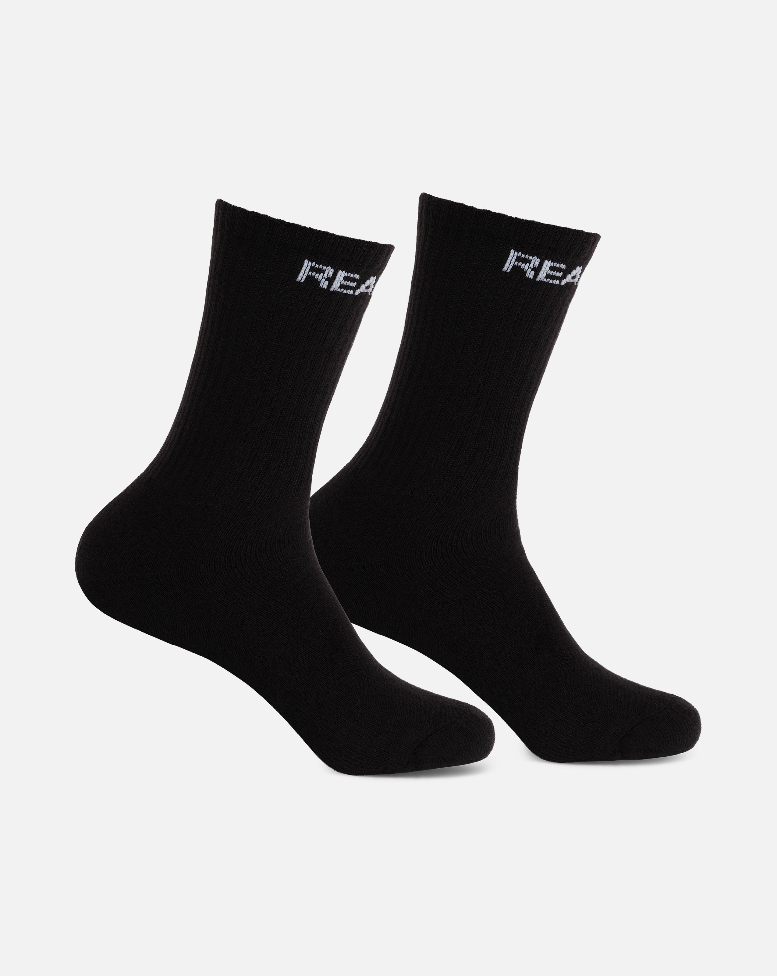 SSS Realism Core Logo Socks - Black - Comfortable & Stylish for Men & Women - Perfect for Casual Wear, Sports & Everyday Use