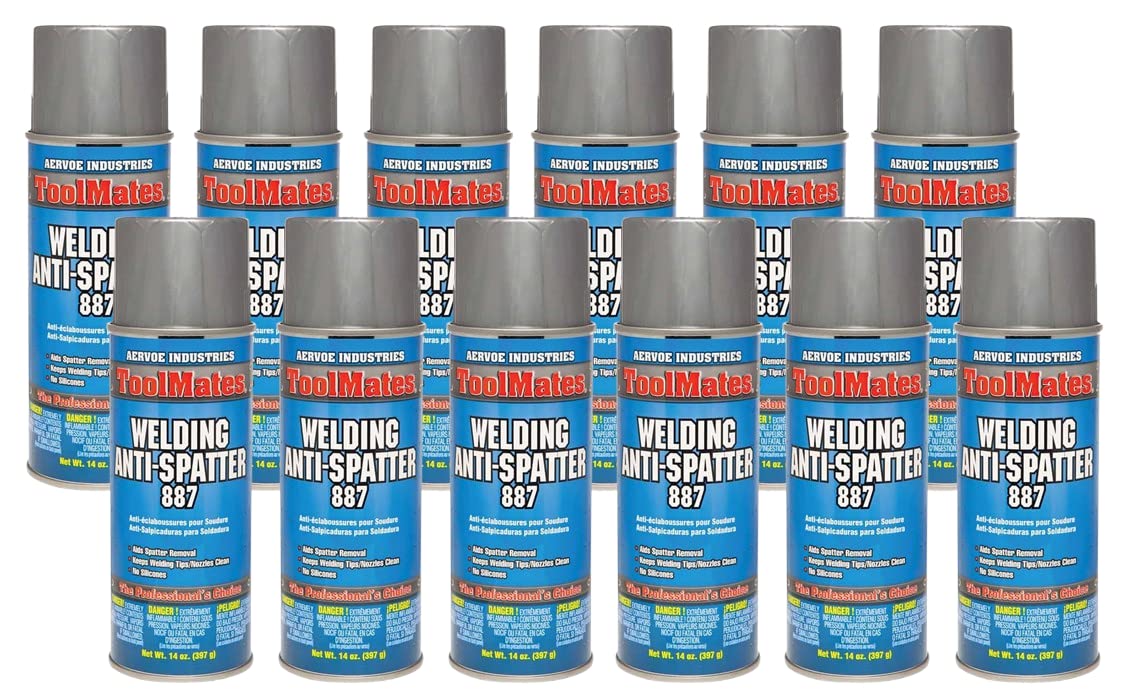 12-Pack Welding Anti-Spatter Spray (16 oz Each) - High-Performance Metalworking Solution for MIG & TIG Welding | Workshop & Industrial Use