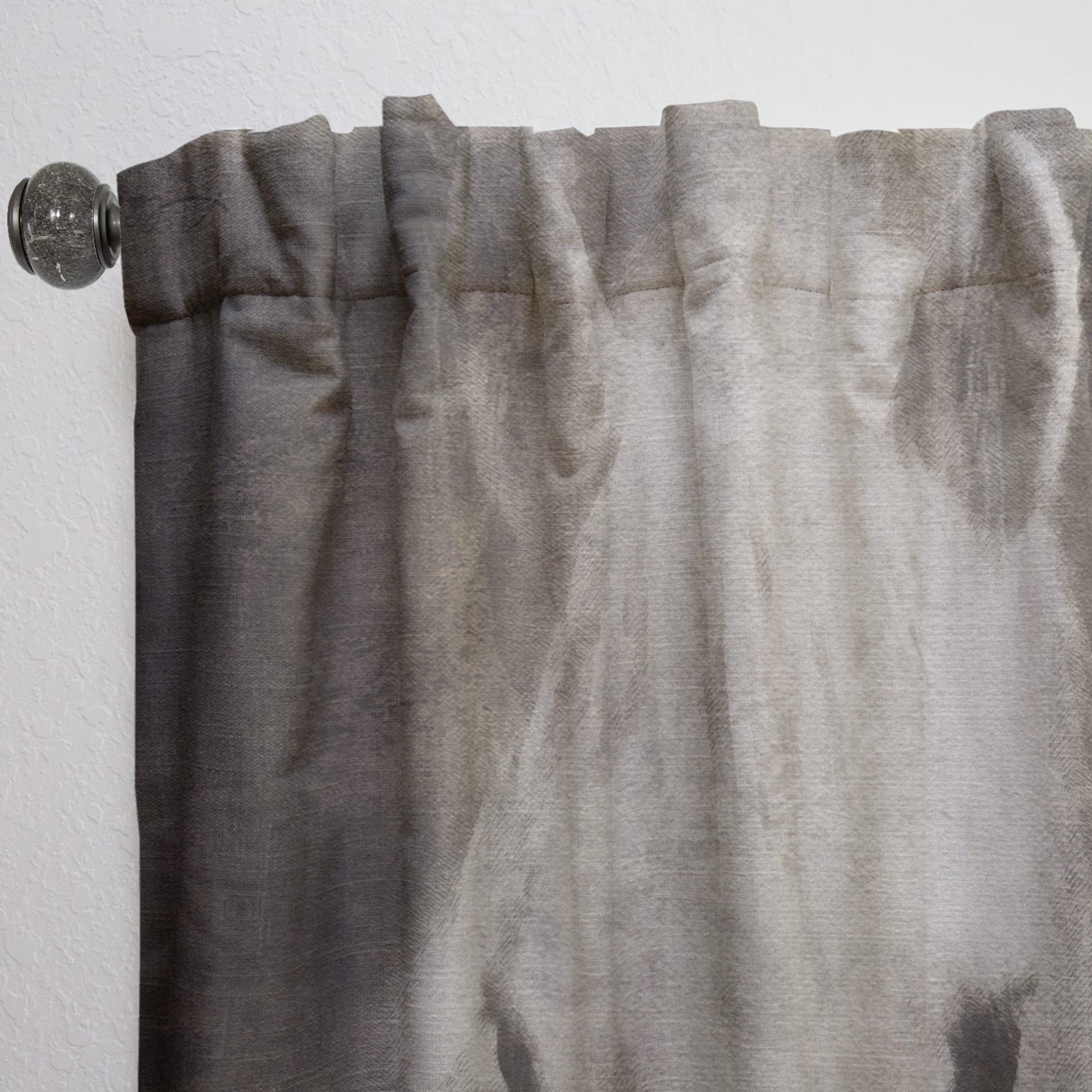 DesignQ Farmhouse Horse III Thermal Insulated Curtains - Single Panel 52x84 - Blackout Drapes for Bedroom & Living Room - Perfect for Rustic Home Decor & Temperature Control