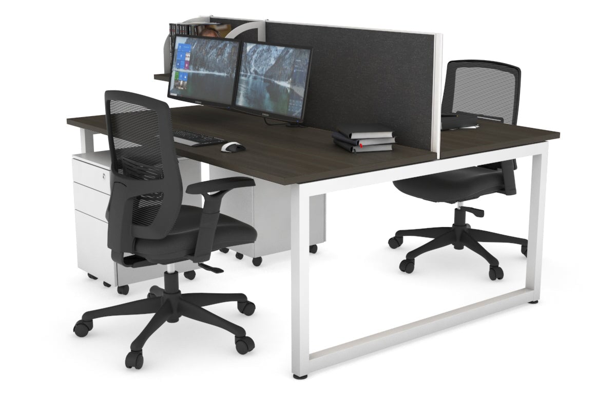 Quadro Loop Legs 2 Person Office Workstation - 70.8