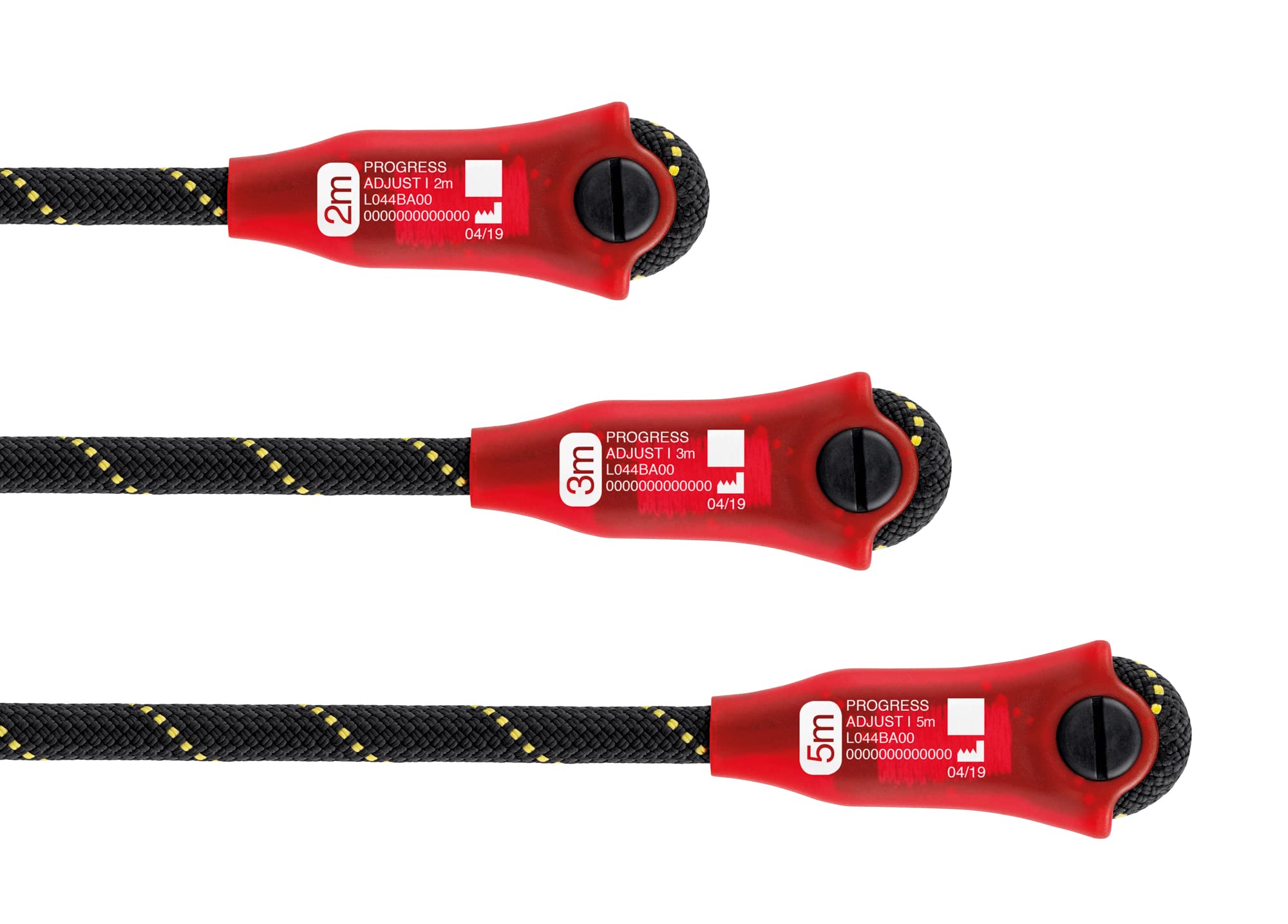 Petzl Progress Adjust-I Positioning & Anchor Lanyard 3m (10ft) - Adjustable Safety Harness for Climbing, Construction & Fall Protection - OSHA Compliant Work at Height Equipment