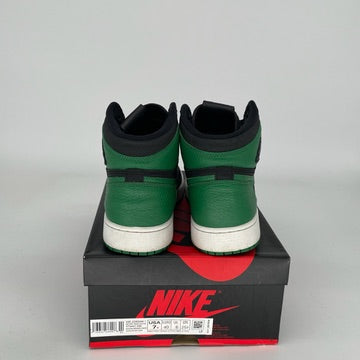 AIR JORDAN 1 Retro High OG Pine Green Black Men's Basketball Shoes Size 7Y (575441-030) - Perfect for Sneaker Collectors & Streetwear Fashion