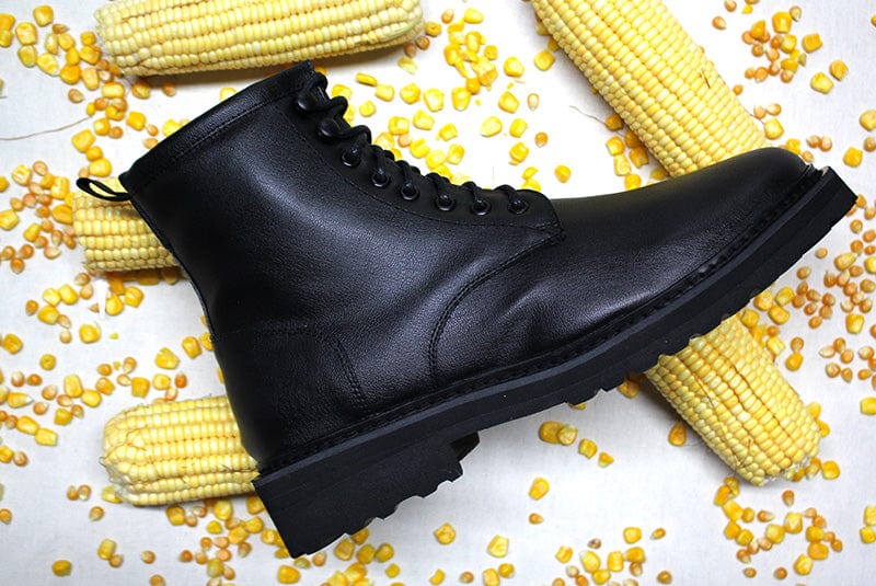 Vegan Corn Leather Boots for Men & Women - Comfortable Everyday Black Boots | Perfect for Casual Wear, Work & Outdoor Activities