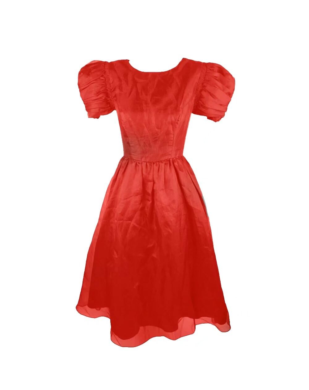 80s Prom Dresses for Women - Vintage Puff Sleeve Short Homecoming Dresses - Perfect for 80s Theme Parties, School Dances & Retro Events