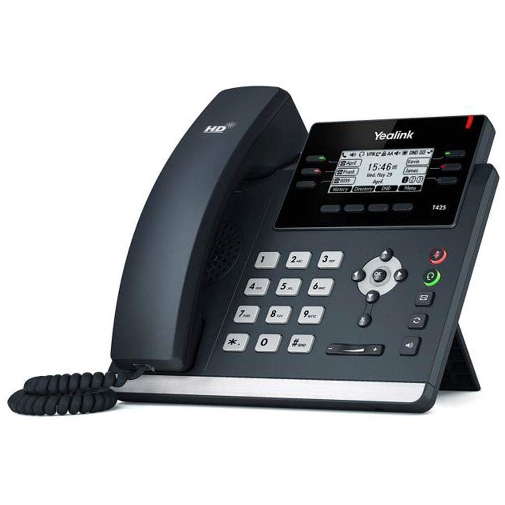 Yealink SIP-T42S IP Phone - HD Voice, 4.3