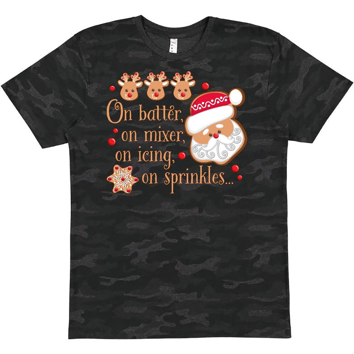 Fun Christmas Cookies T-Shirt - Batter Mixer Icing Sprinkles Design | Holiday Baking & Cookie Decorating Gift Idea