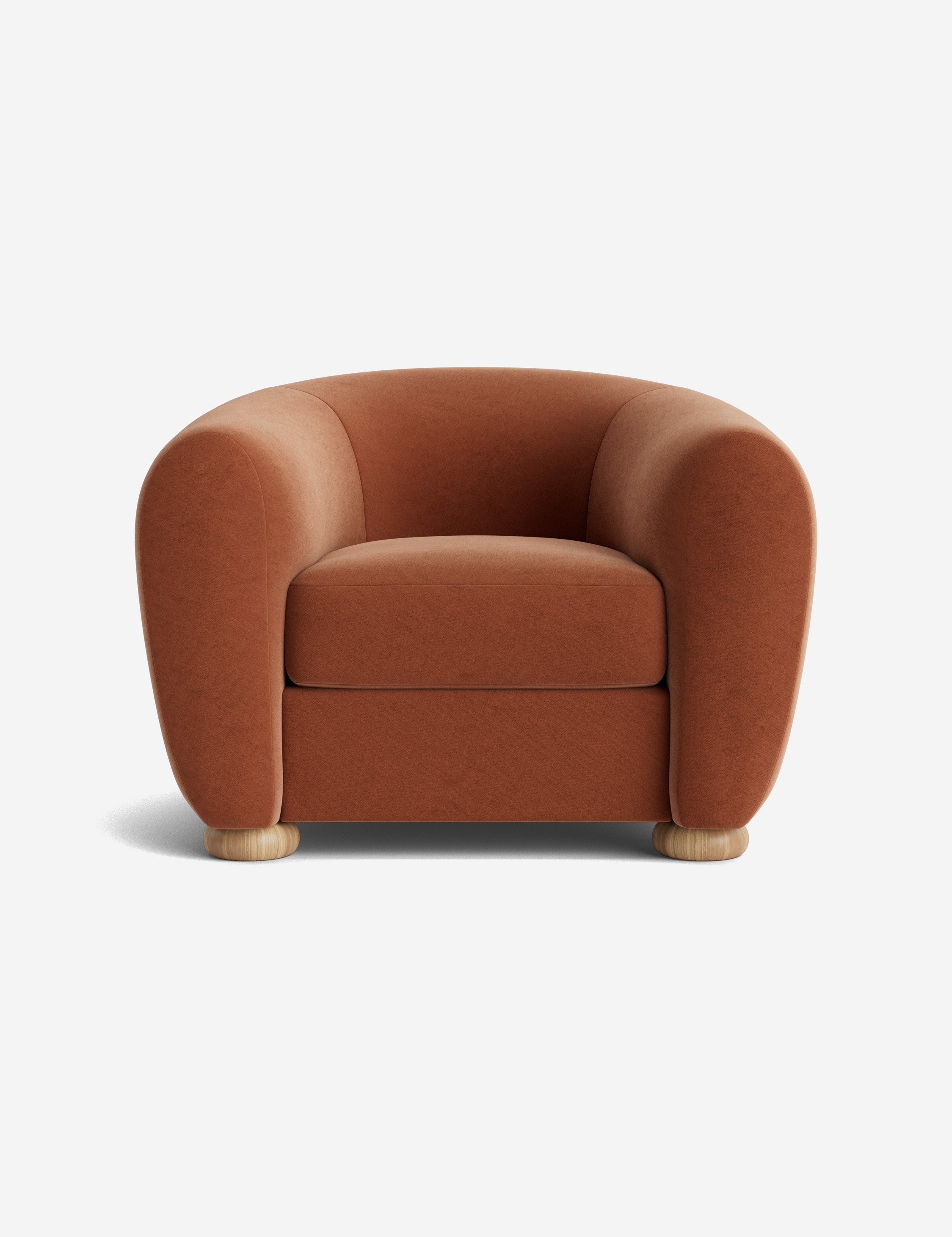 Amaroso Accent Chair - Modern Upholstered Lounge Chair with Wooden Legs for Living Room, Bedroom & Office - Perfect for Reading, Relaxing & Home Decor
