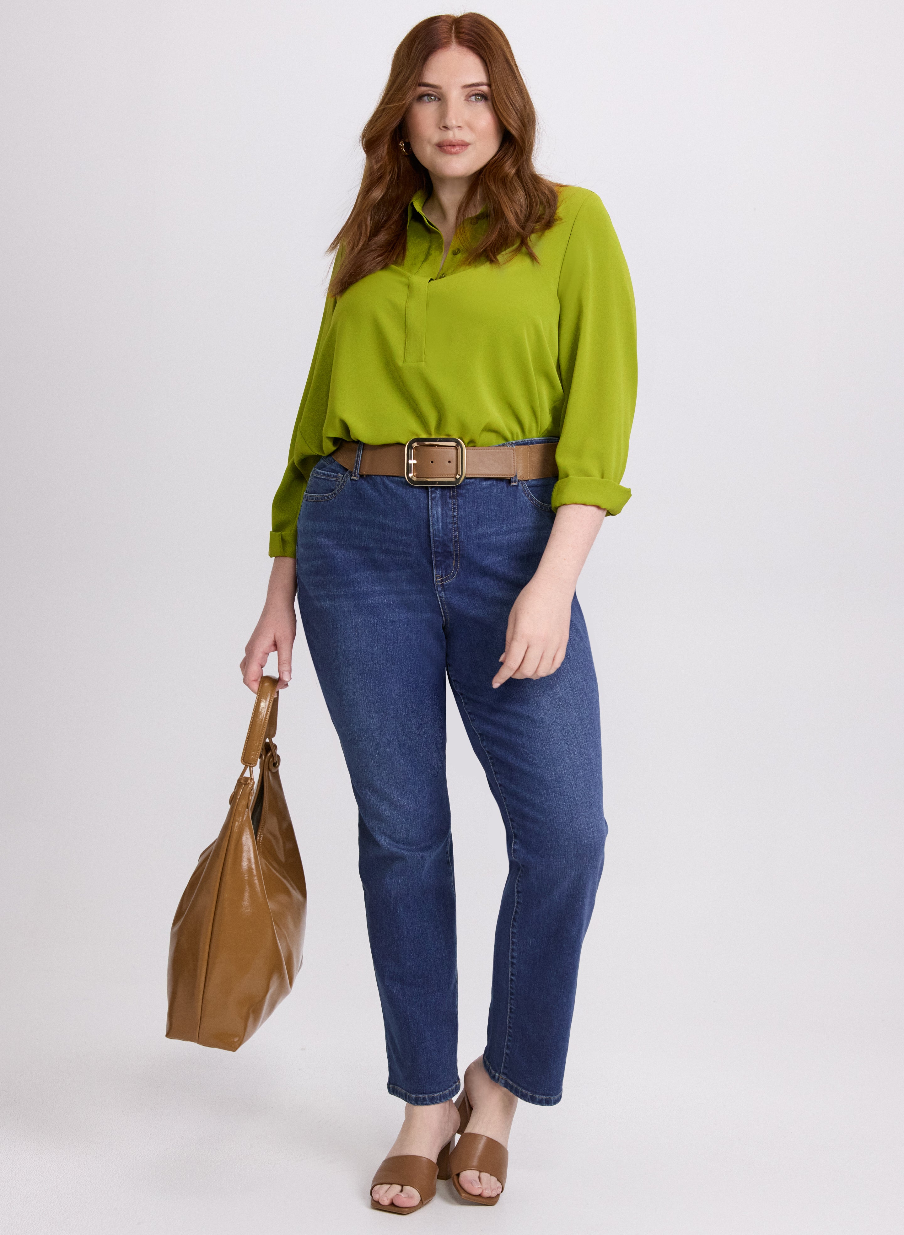 Asymmetrical High-Low Hem Blouse for Women - Trendy Flowy Tunic Top for Casual Outings & Date Nights