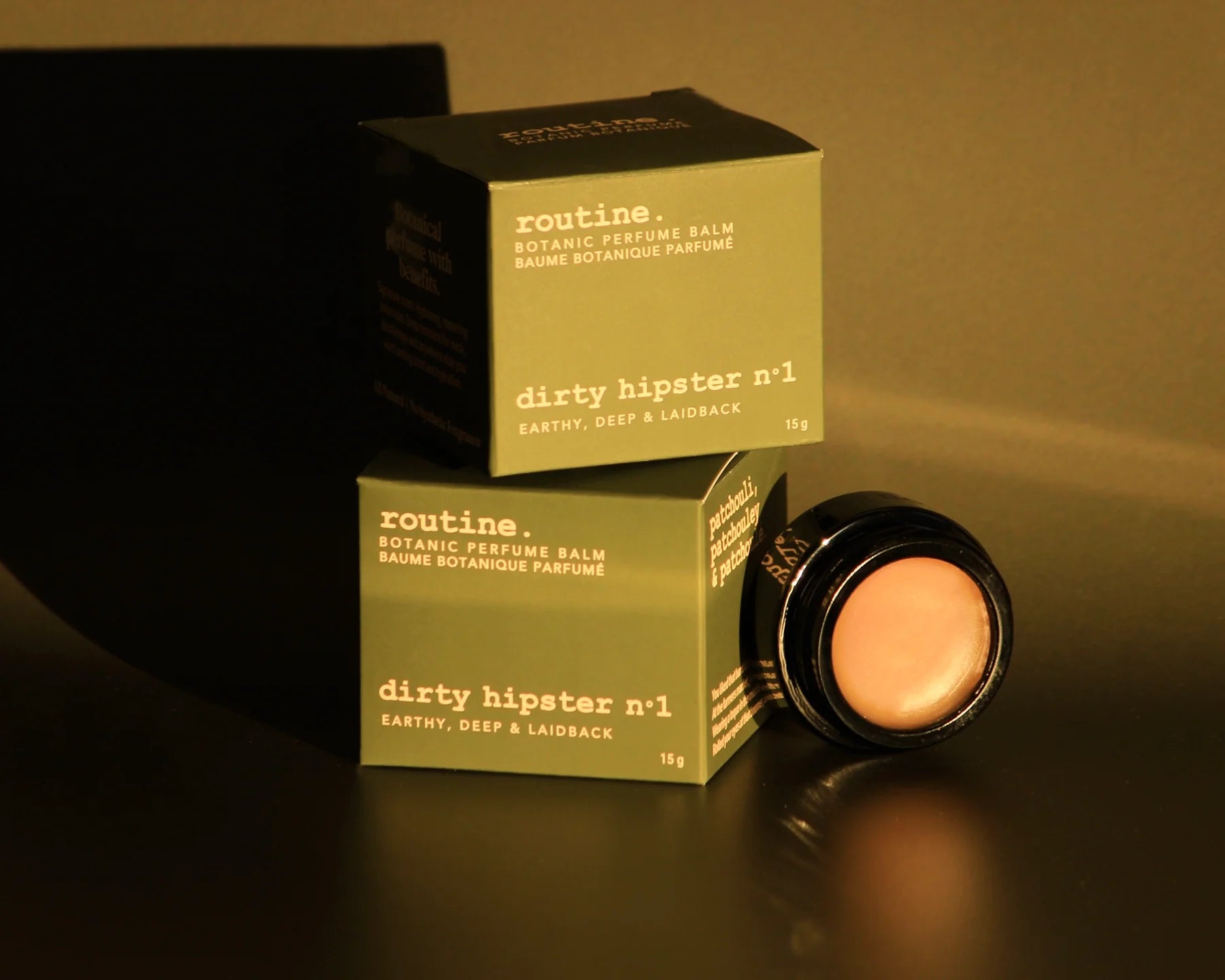 Dirty Hipster No. 1 Vegan Botanical Perfume Balm - Natural Scented Solid Perfume for Women & Men - Perfect for Daily Wear, Travel & On-the-Go Fragrance