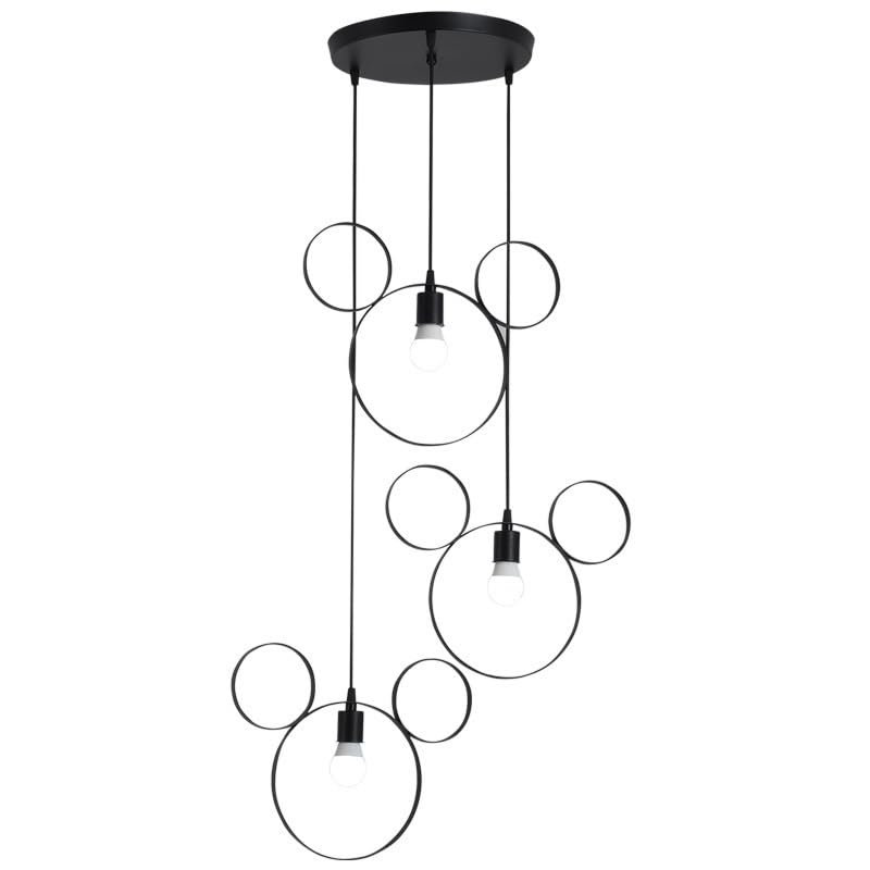 Cartoon Mouse Pendant Light - Cute Iron Chandelier for Kids Bedroom & Kitchen Island Decor