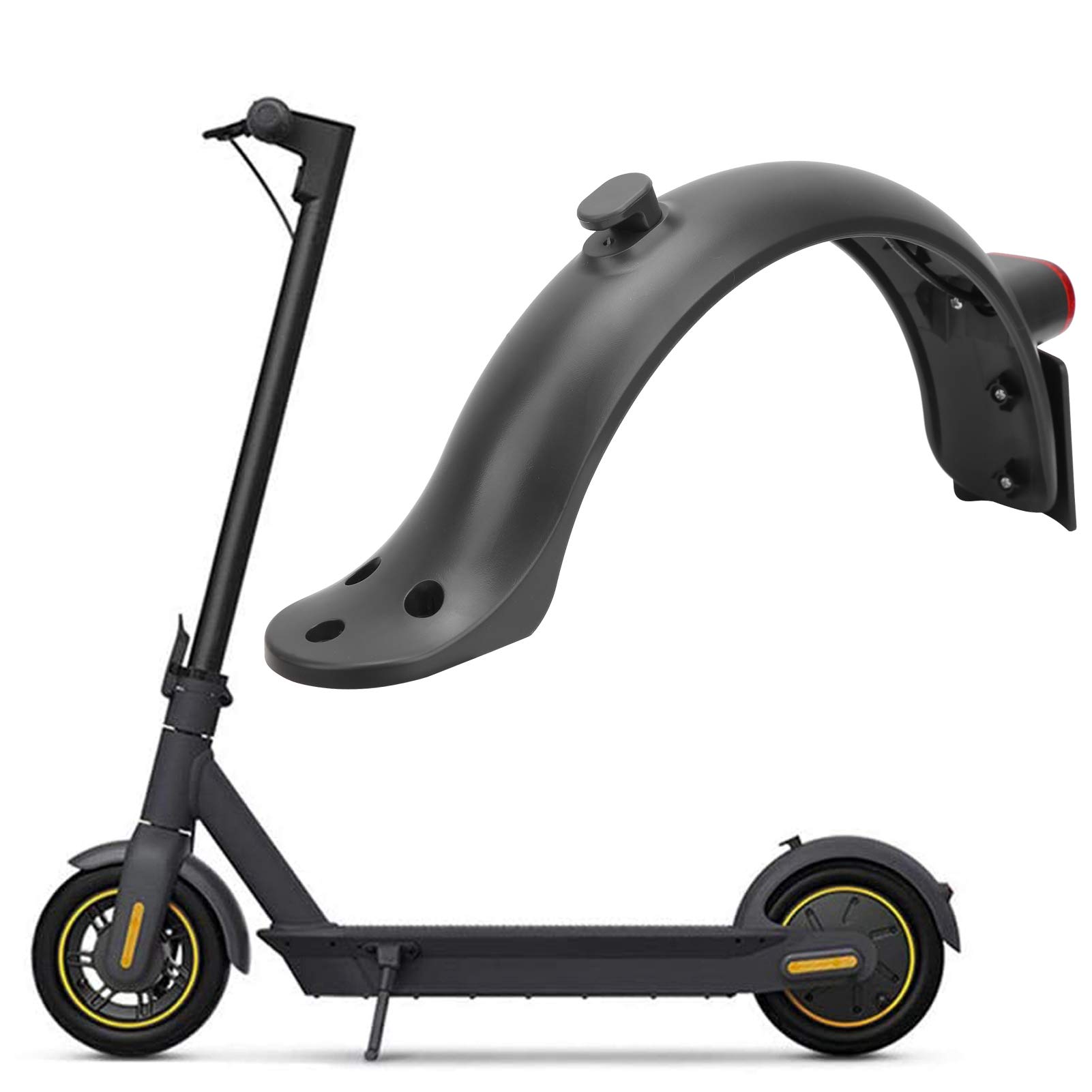 Vbestlife Electric Scooter Rear Mud Guard with High Brightness LED Brake Light - Compatible with Xiaomi M365 Scooter Accessories for Safe Night Riding & Wet Conditions