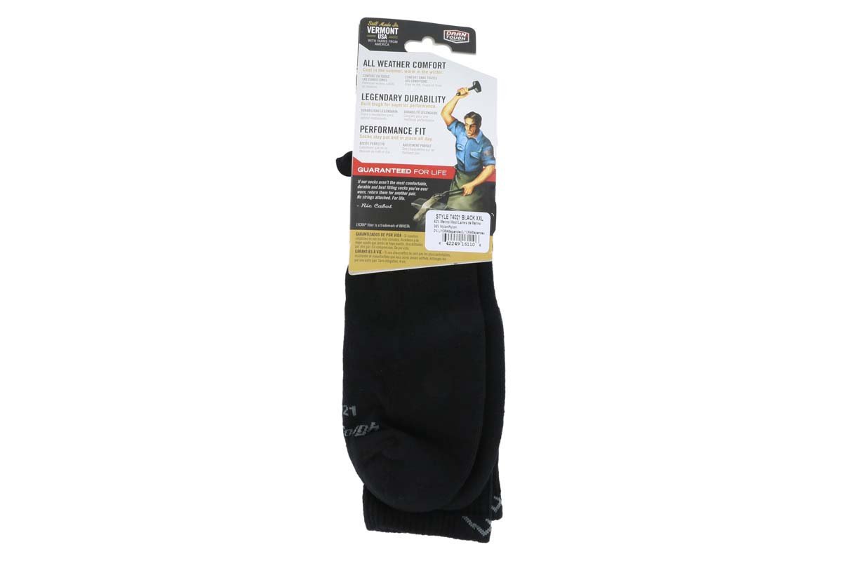 Darn Tough Tactical Boot Socks for Men & Women - Moisture Wicking, Cushioned, Durable Black Socks for Hiking, Military & Outdoor Activities