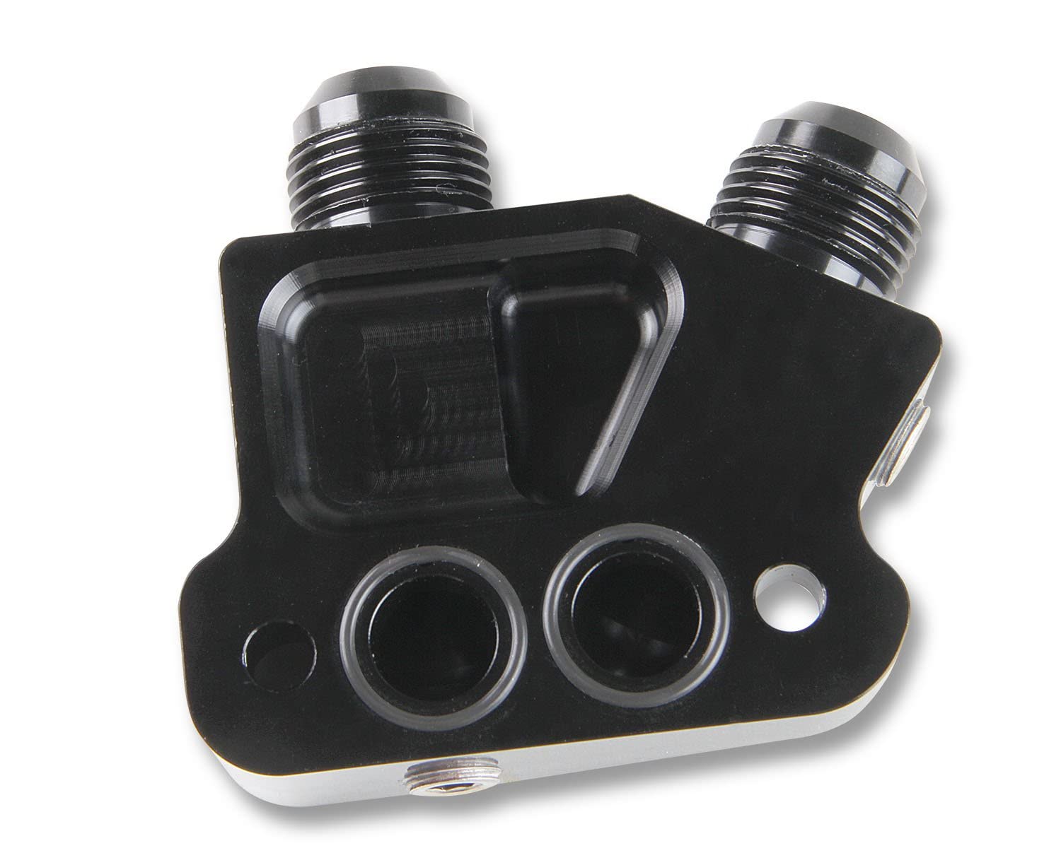 Earl's LS0012ERL LS Side Mount Oil Cooler Adapter - High Performance Oil Cooling Solution for LS Engines - Perfect for Racing, Off-Road & Performance Upgrades