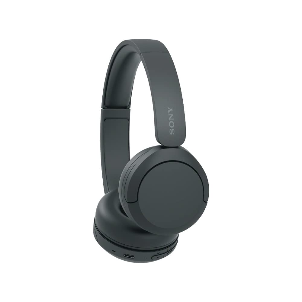 Sony WH-CH520/B Wireless Bluetooth Headphones with Built-in Mic - Black | Noise Cancelling, Long Battery Life | Bundle with 3-Year CPS Protection Plan | Perfect for Travel, Workouts & Gaming