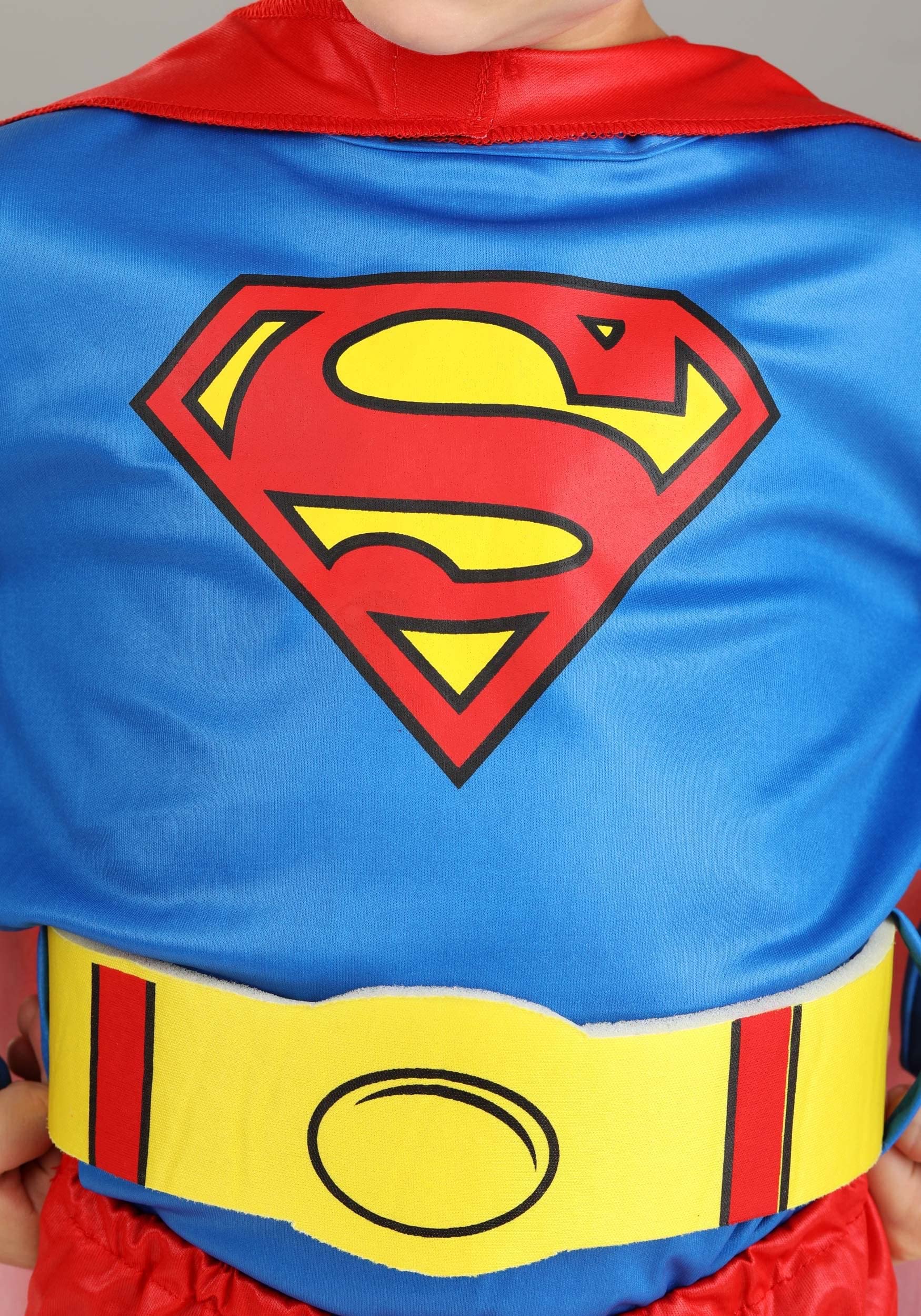 Superman Costume for Toddlers - Red & Blue Superhero Suit with Cape | Kids Halloween Dress Up & Comic Con Cosplay | Perfect for Birthday Parties & Superhero Theme Events