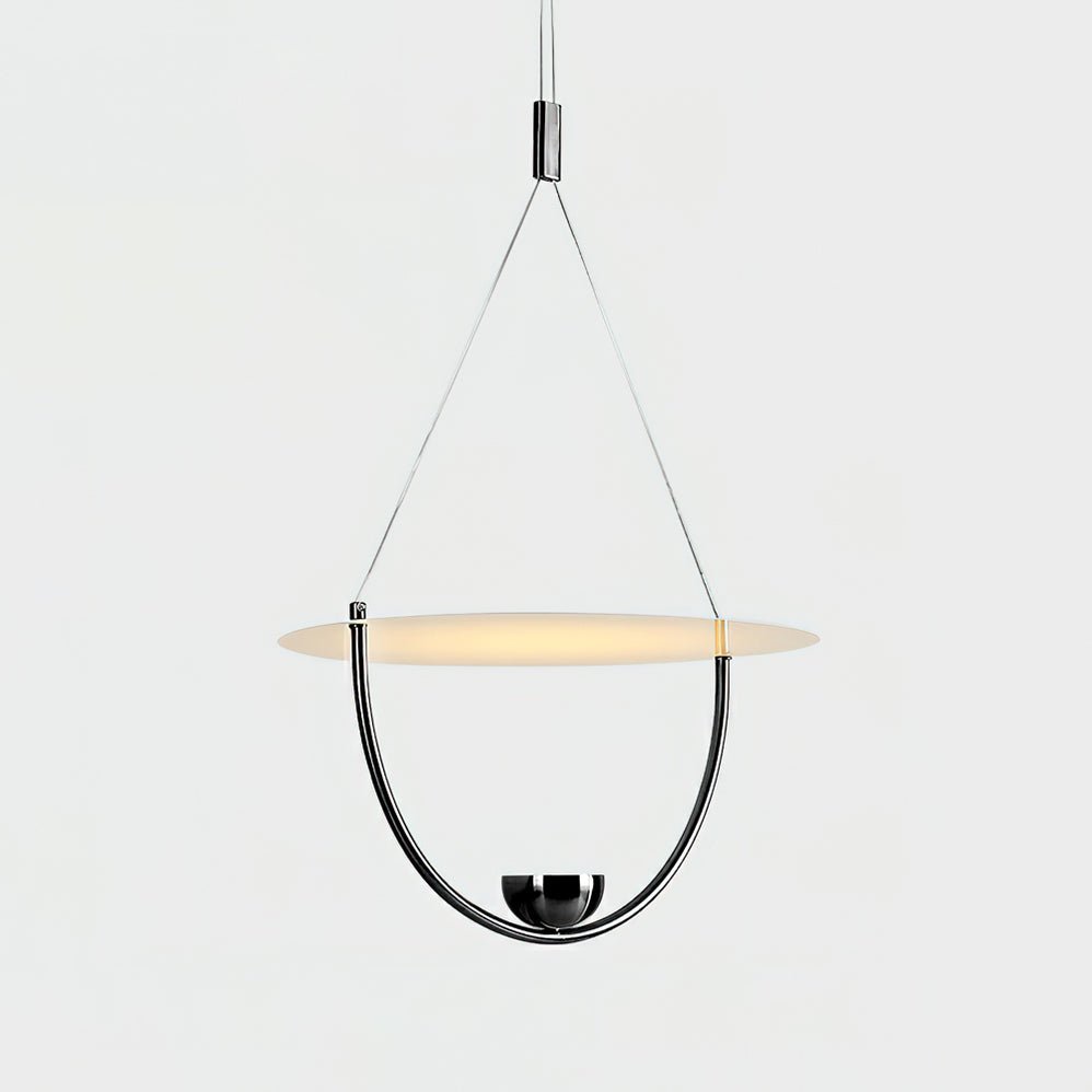 Aurelia Disc Pendant Lamp - Modern Scandinavian Ceiling Light Fixture for Dining Room, Kitchen Island & Living Room Decor