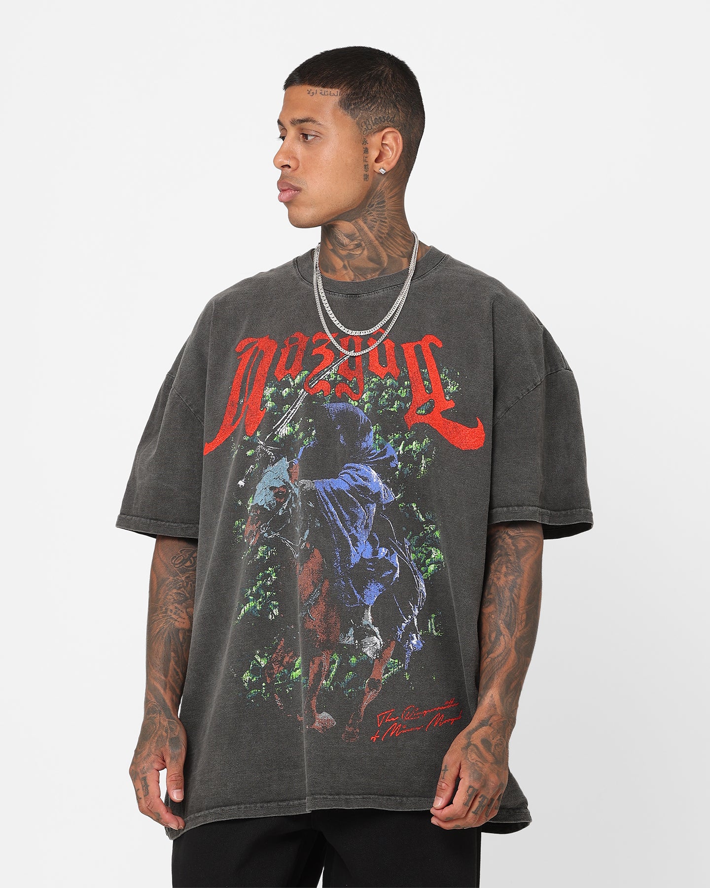 Vintage Lord of the Rings Nazgul Heavyweight T-Shirt - Black Washed Cotton Tee | American Thrift Style | Perfect for Cosplay, Movie Nights & Fantasy Fans