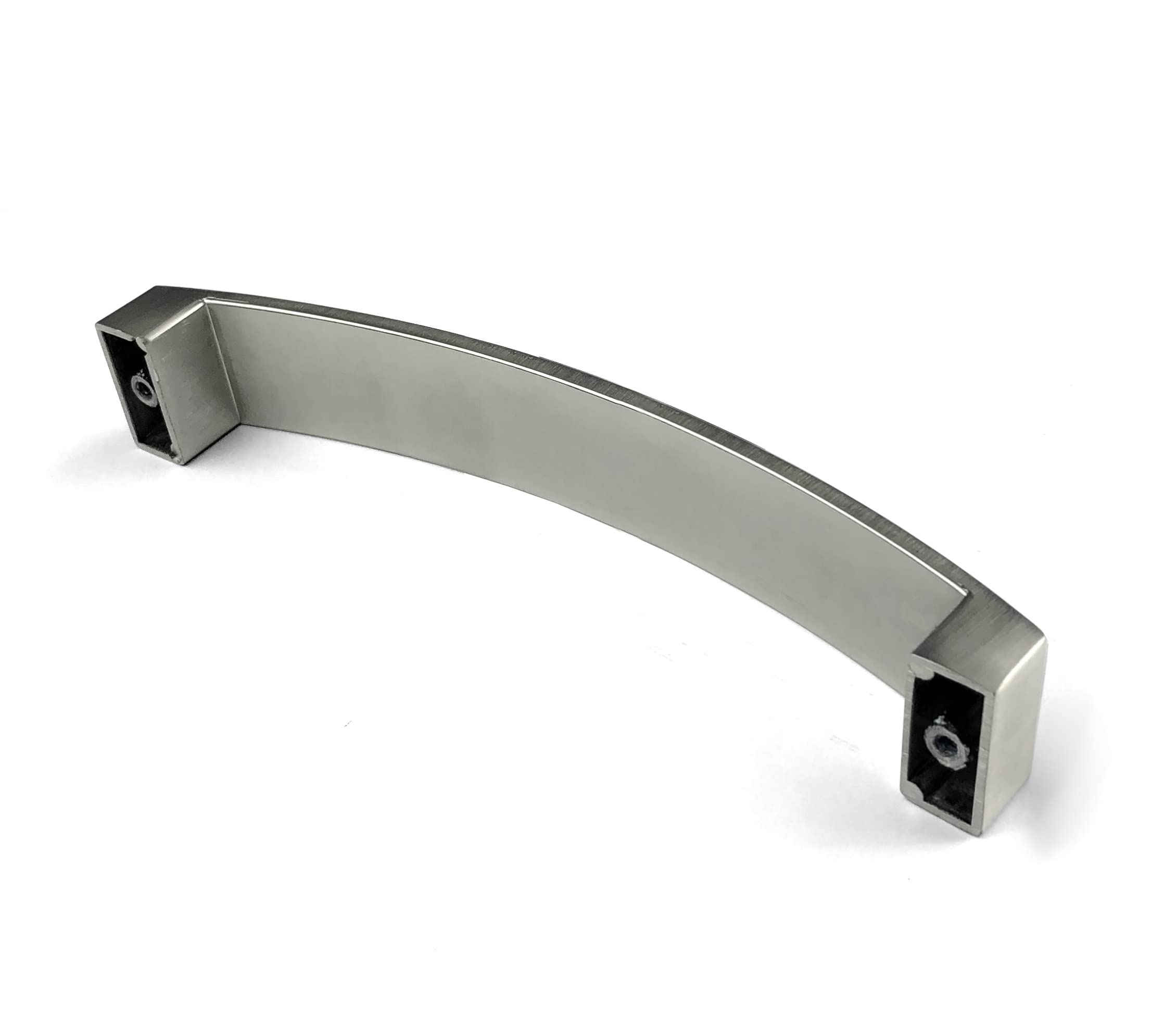 ANGSTROM 5-Pack 6.25 Inch Brushed Nickel Curved Arch Cabinet Pulls - Zinc Alloy Handles for Kitchen Cabinets, Dressers & Furniture Drawers - Modern Hardware Upgrade for Home Renovation