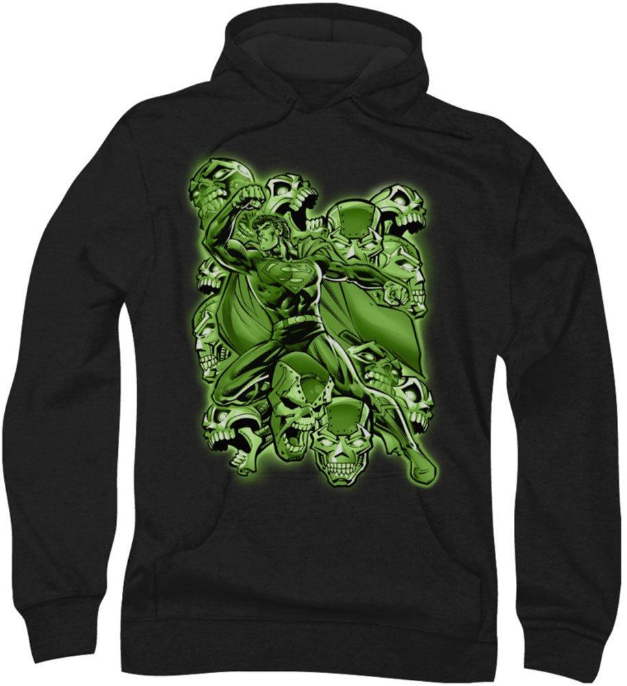 Superman Men's Metallo Mayhem Hoodie - Stylish Superhero Zip-Up for Casual Wear & Cosplay