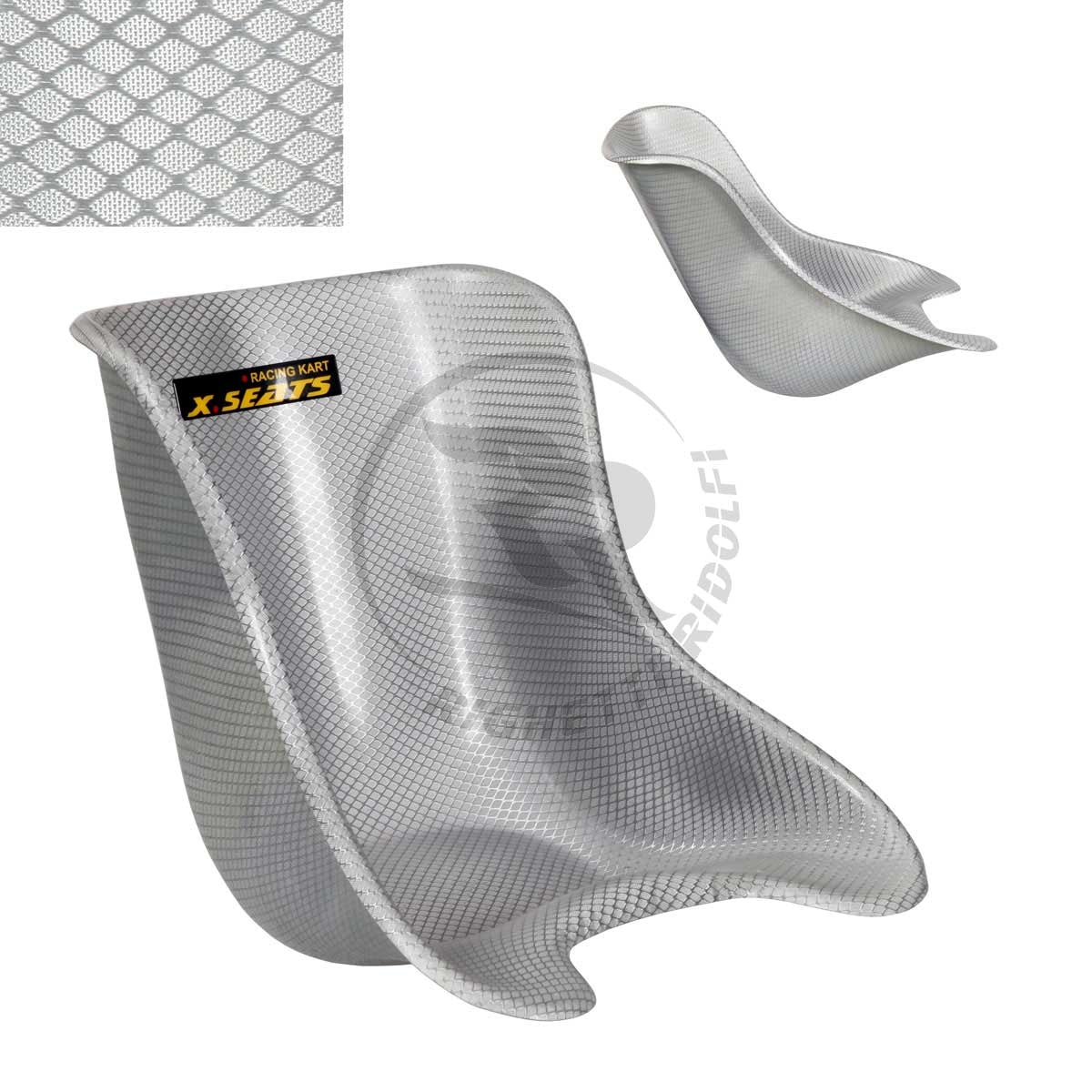 Premium RR Silver X6 Fiberglass Seat - Lightweight & Durable for Boats, RVs & Outdoor Furniture - Perfect for Marine, Camping & Patio Use