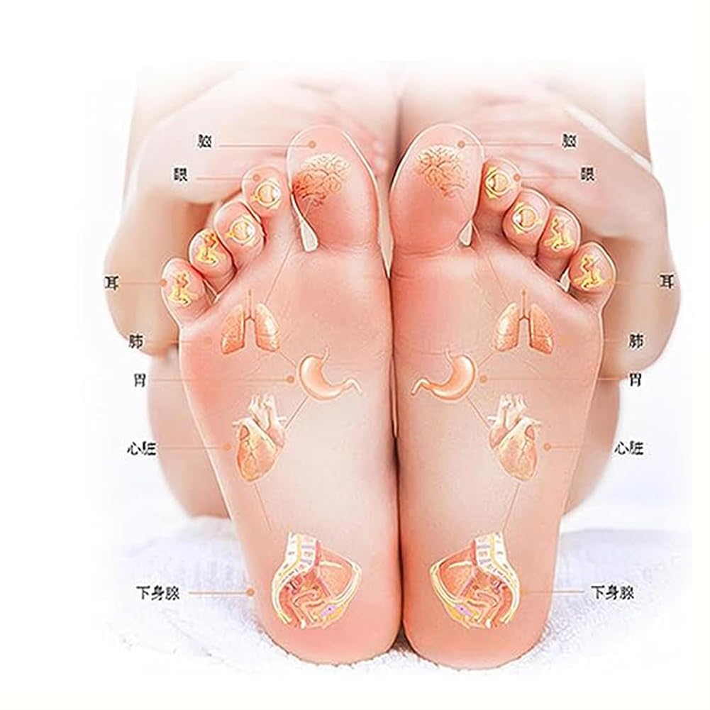Reflexology Massage Socks with Trigger Point Tool - Foot Pain Relief for Women & Men - Acupressure Therapy Socks for Relaxation & Stress Relief - Perfect for Home Spa, Yoga, and Post-Workout Recovery (1 Pair, Women)