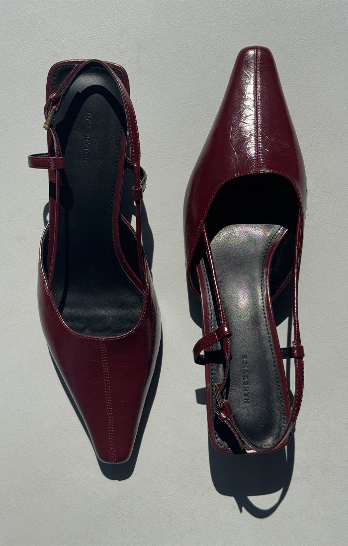 Dolly Burgundy Heels - Women's Stylish High Heel Shoes for Parties, Weddings & Evening Events | Comfortable & Fashionable Pumps for Night Out