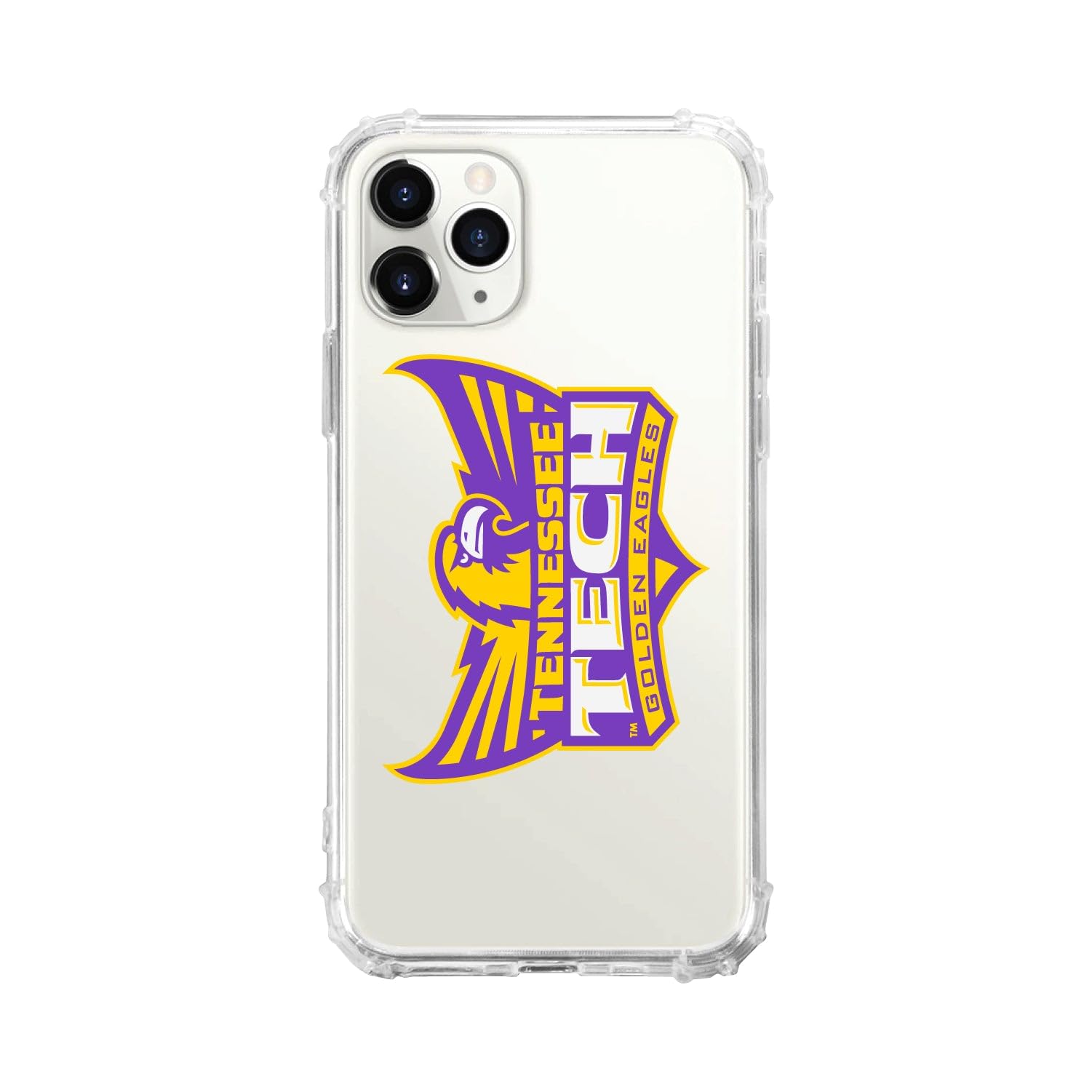 Durable OTM Essentials iPhone 13 Pro Case with Tough Edge Protection - Tennessee Tech University Themed Classic White Phone Cover for Everyday Use & Campus Life