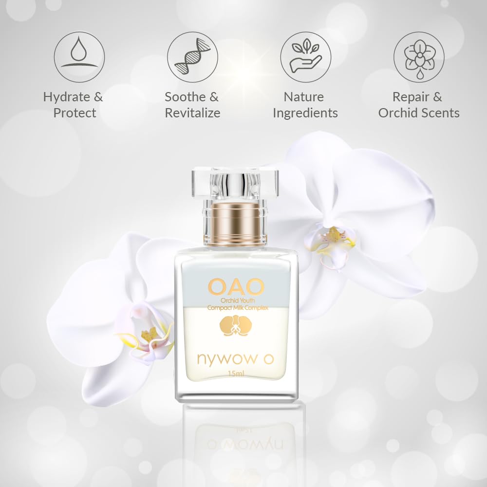 Orchid Hydration & Anti-Aging Skincare Set: Facial Oil & Milk Complex Cream for Dry, Sensitive Skin – Day & Night Moisturizing & Revitalizing Treatment (2 x 0.51 oz) | Perfect for Daily Skincare Routine, Travel Essentials & Gift Sets