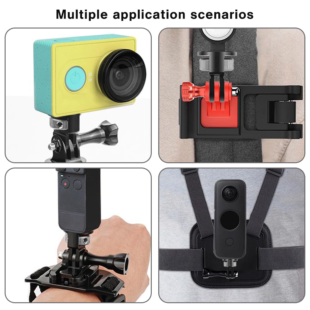 Pilikoll 2 Pack Aluminum 360° Adjustable Camera Mount Adapter - 1/4