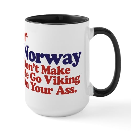 White/Black Inside - 2 Norway Mugs