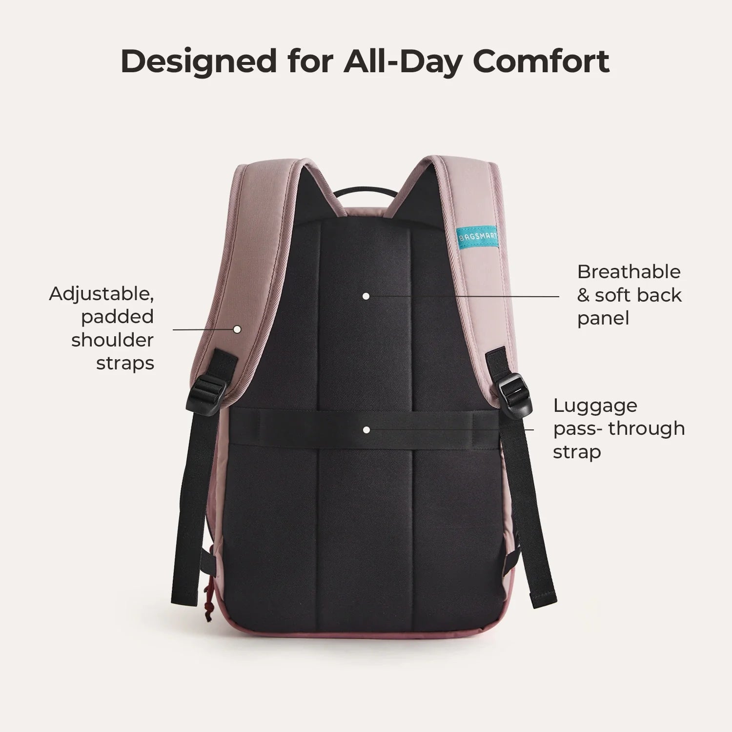 15.6 Inch Laptop Backpack for Men & Women - Waterproof Travel Backpack with USB Charging Port - Perfect for Work, School, and Business Trips