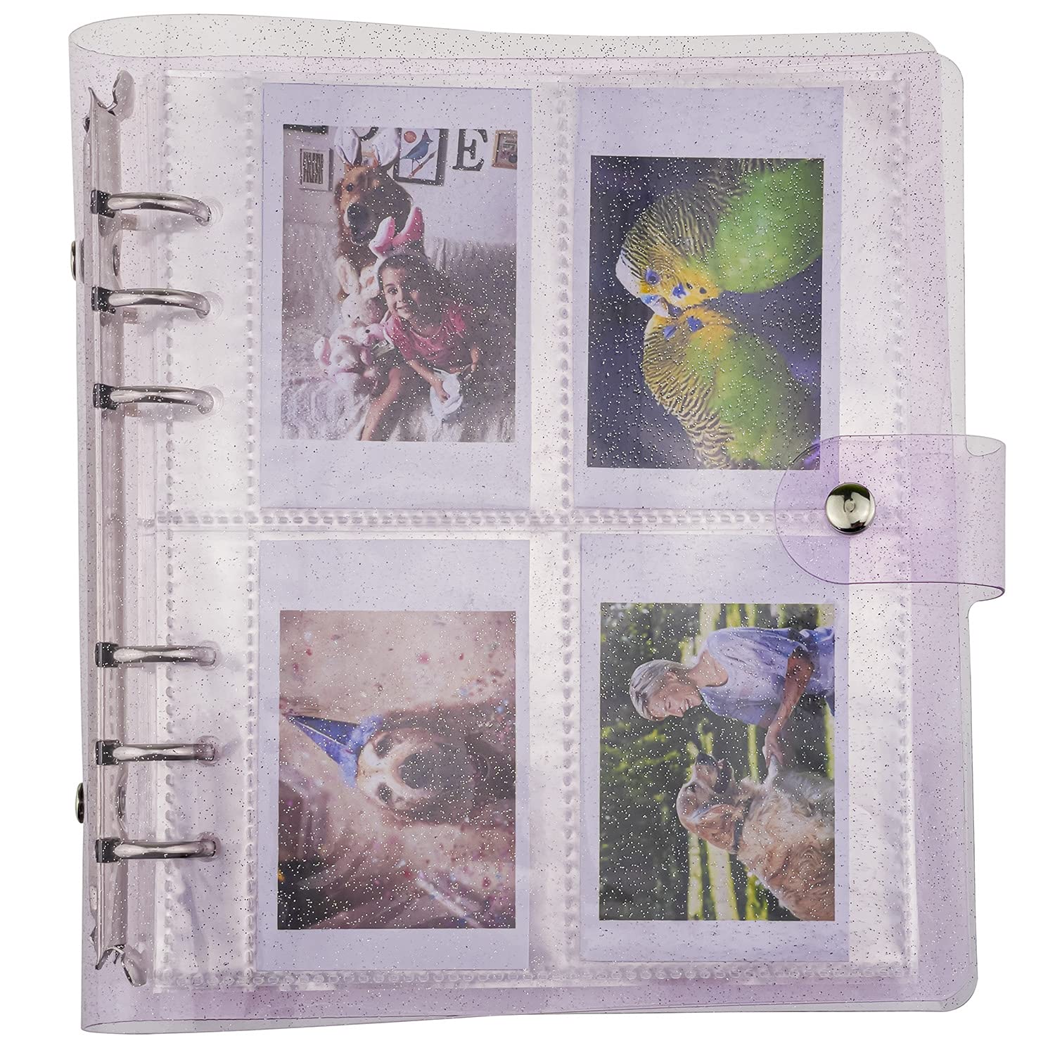 200 Pockets 3 Inch Mini Photo Album for Fujifilm Instax Mini 11/7s/8/8+/9/25/20/50s/70/90 & Polaroid Snap/LiPlay/Link - Instant Camera Photo Book, Name Card Holder - Purple | Perfect for Travel Memories, Wedding Favors & Party Decorations