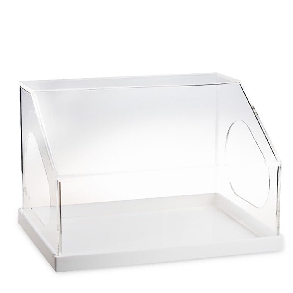 Clear Acrylic Lab Splash Work Station for Dental Grinding & Polishing - Protective Case for Jewelry Making, Nail Art, and Craft Projects