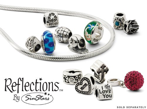 Sterling Silver Phone Charm Beads - Elegant Cell Phone Accessories for Jewelry & DIY Crafting - Perfect for Gifts, Parties, and Personal Style Enhancement