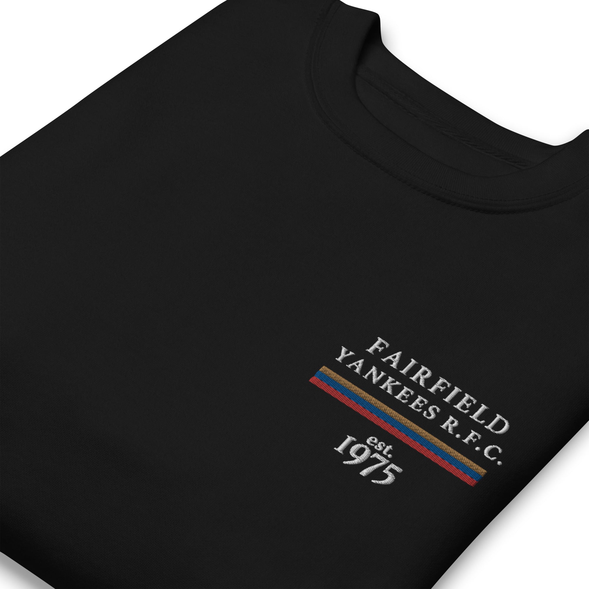 Fairfield Yankees RFC Embroidered Crewneck Sweatshirt - Men's Casual Pullover for Rugby Fans & Sports Enthusiasts - Perfect for Game Day, Tailgating & Everyday Wear