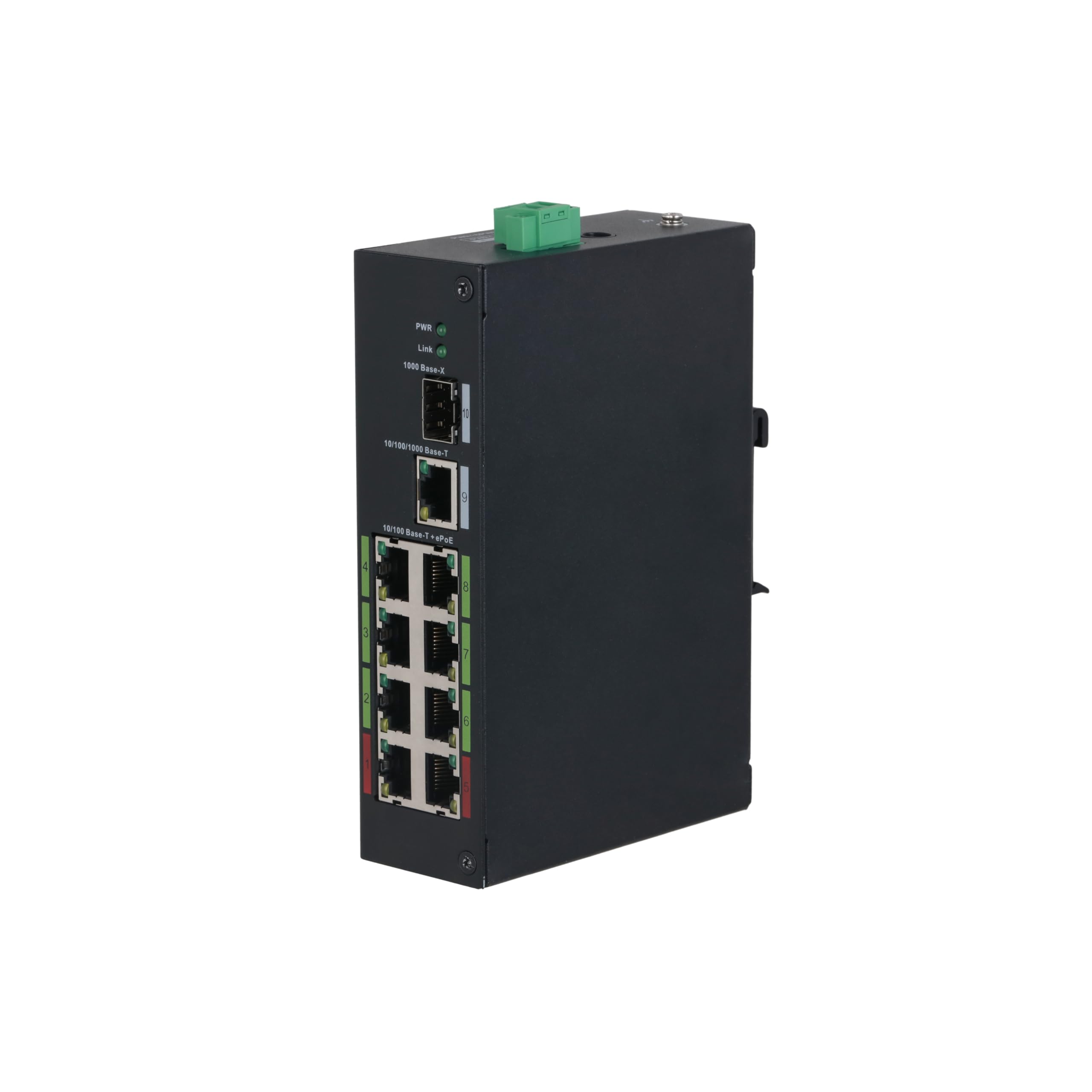EmpireTech 10-Port Unmanaged PoE Switch with 8 ePoE Ports - IEEE 802.3 Compliant Network Switch for Home Office, Surveillance Systems & Small Business Networks (Model EPOE-8CH LR2110-8ET-120)