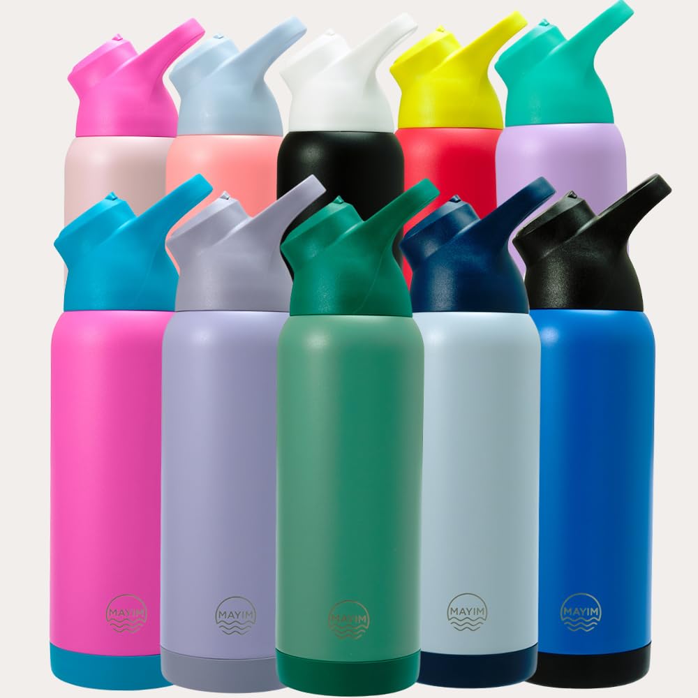 MAYIM 32oz Insulated Stainless Steel Water Bottle with Straw & Handle - Leakproof for Gym, Office, Travel
